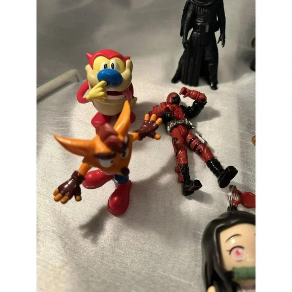 Vintage Collectable Action Figure Lot Of 10 WWf, REN And Stimpy Star Wars Alien - Picture 7 of 8